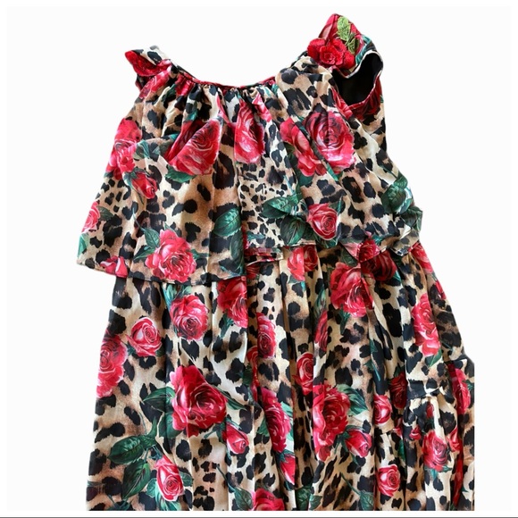 🌺 The Natanalisa Gorgeous Silk Flowing Rose Print Maxi Dress - Picture 7 of 10